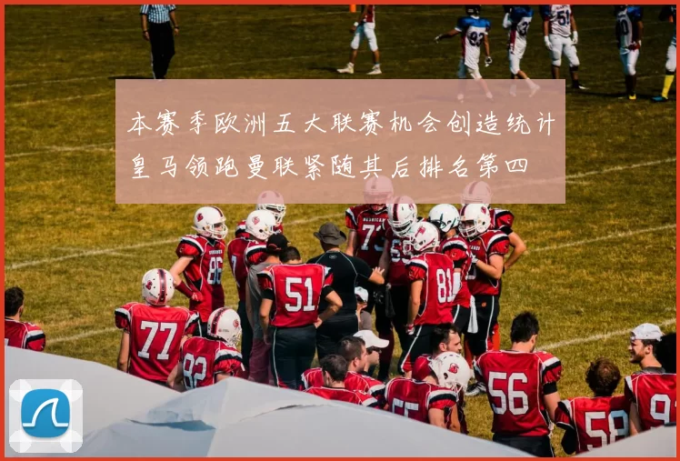 本赛季欧洲五大联赛机会创造统计皇马领跑曼联紧随其后排名第四
